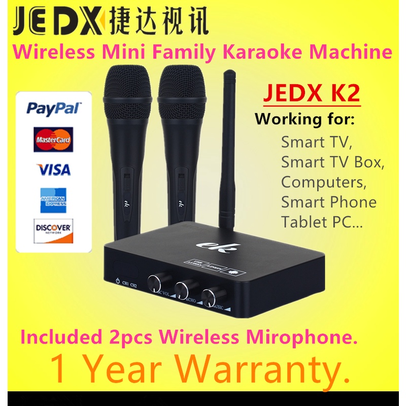 JEDX K2 Wireless Mini Family Home Karaoke Echo System Singing Machine
