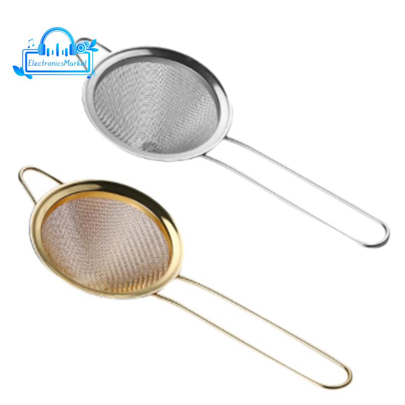 Fine Mesh Strainer, Colander Sieve Sifters with Long Handle for Kitchen Bar Tools Juice Strainer