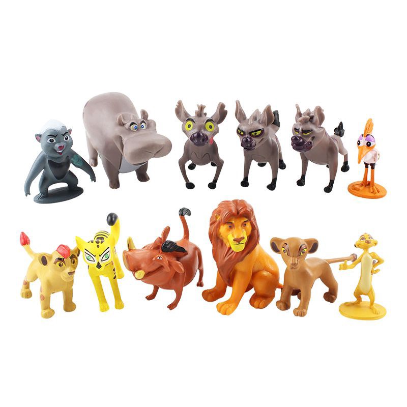 12pcs Cartoon The Lion Guard King Kion Simba PVC Action Figures Bunga ...