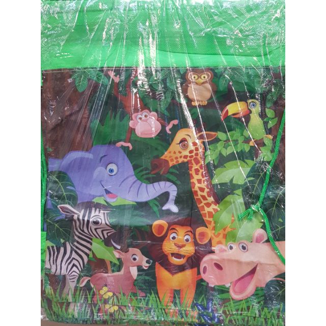 SAFARI STRING BAGS / DRAWSTRING LOOT BAGS (12pcs/pack) Shopee Philippines