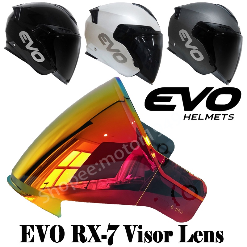 EVO RX-7 Half Face Dual Visor Lens Revo Lens FIt For EVO RX-7 Half Face ...