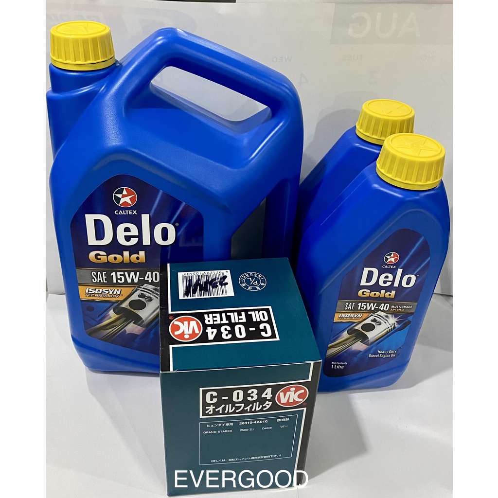 Change Oil Bundle for Hyundai H100 Starex Kia K2500 K2700 Delo Gold ...