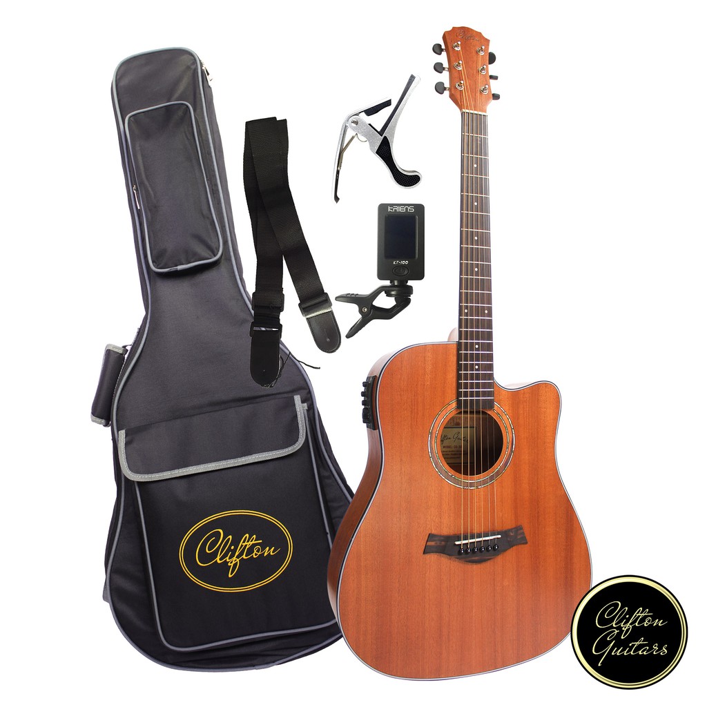 🔥Clifton CG-30e Acoustic Guitar w/ Pickups & Accesories🔥 | Shopee ...