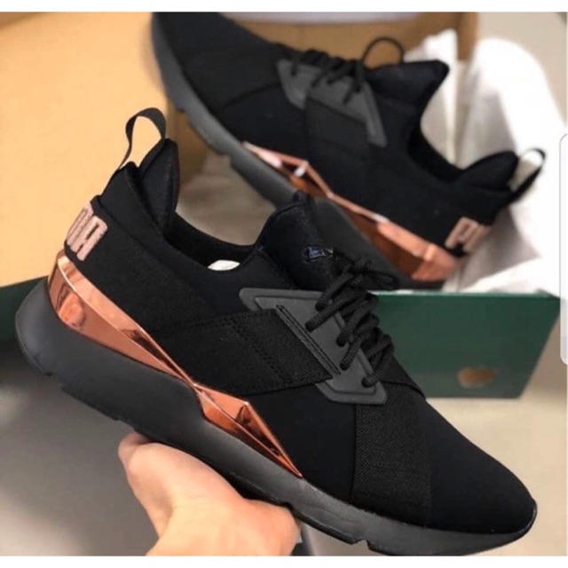 Puma muse satin store rose gold