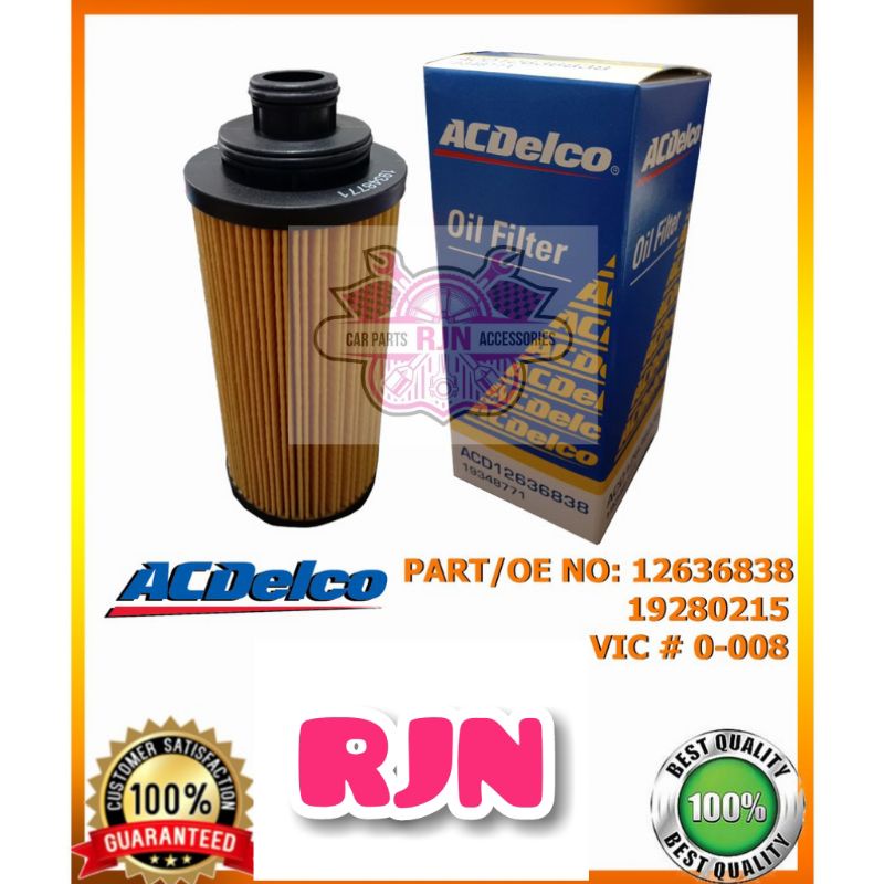 Oil filter for Chevrolet trailblazer and colorado(VIC)(Ac Delco ...