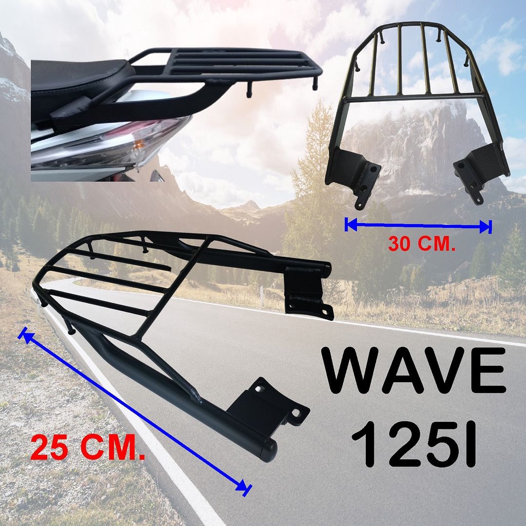 Wave 125i Rear Rack Black honda wave125i | Shopee Philippines