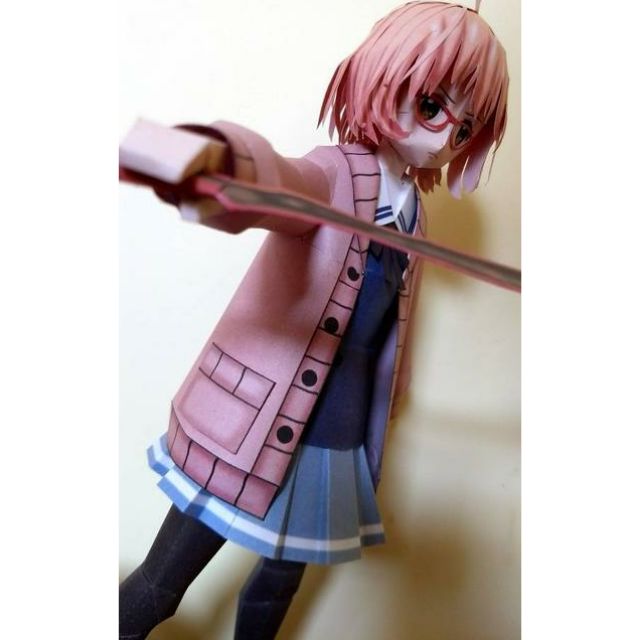 Kuriyama Mirai anime girl paper model | Shopee Philippines