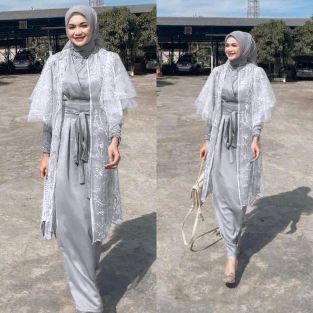 Violin SET | Gamis SILK SET DRESS+OUTER Tille PREMIUM GAMIS Tille LUCIA ...