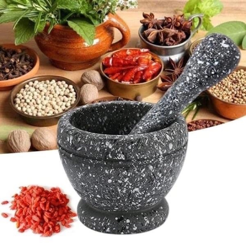 Mortar and Pestle Set Garlic Ginger Pugging Grinding Mill Coffee Peanut