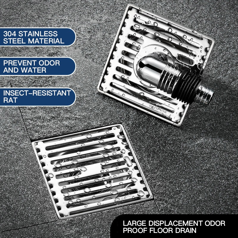 304 stainless steel floor drain 3 millimeters reverse side bamboo row ...