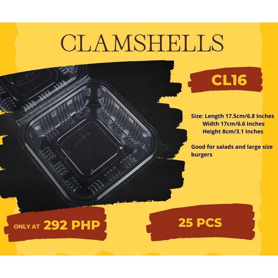 Clamshells plastic food container Shopee Philippines