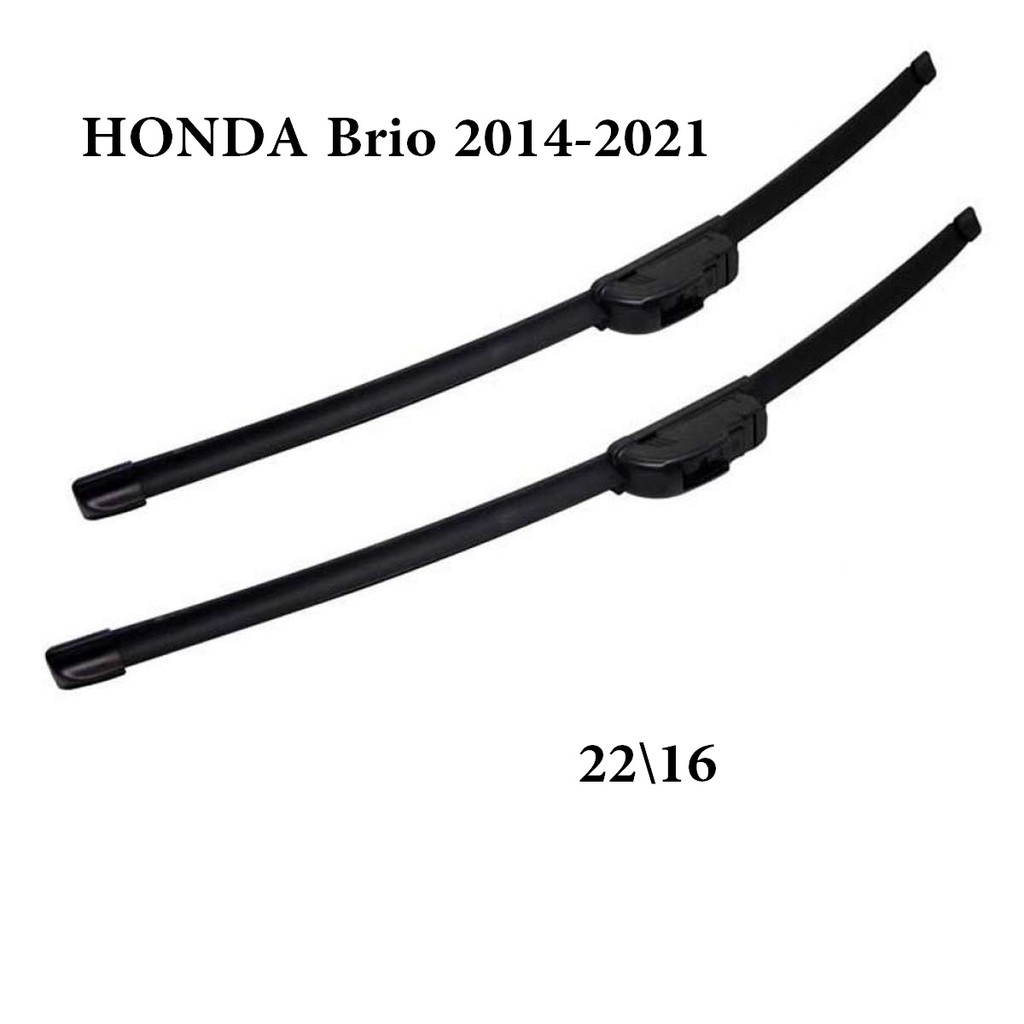 22\16 HONDA Brio 20142021 Car Wiper Pair of Wipers Blades Frameless