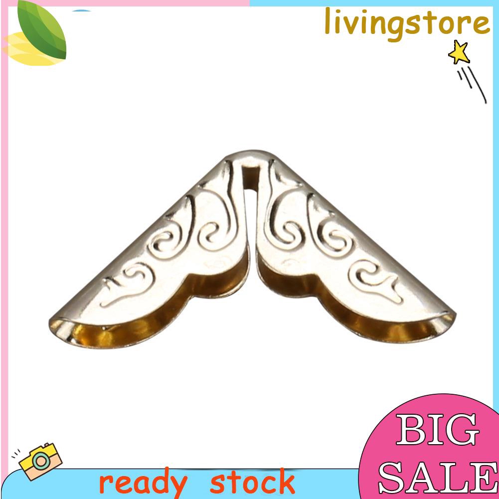 100pcs Tone Scrapbooking Albums Corner Protectors Card File Menu Metal ...