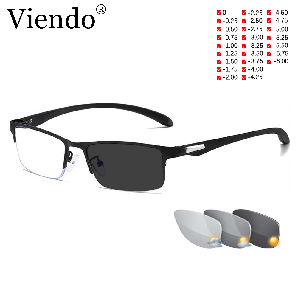 Viendo Graded Glasses Myopic Eyeglasses For Women Men Photochromic
