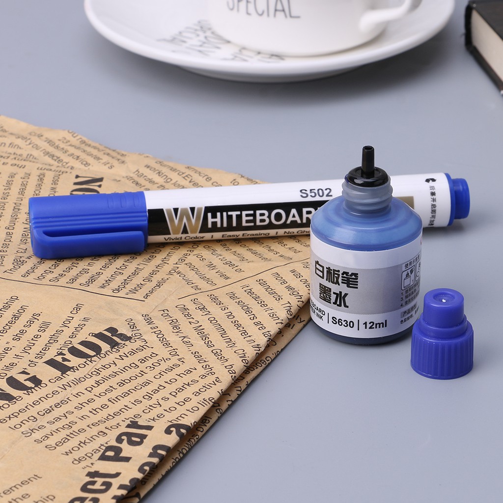 12ml Refill Ink For Refilling Inks Whiteboard Marker Pen Shopee