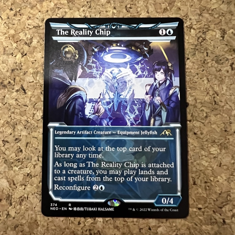 MTG THE REALITY CHIP (EQUIPMENT JELLYFISH) KAMIGAWA NEON DYNASTY (BLUE