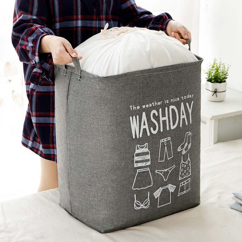 Cube Folding Laundry Basket Laundry Holder Organizer Dirty Clothes