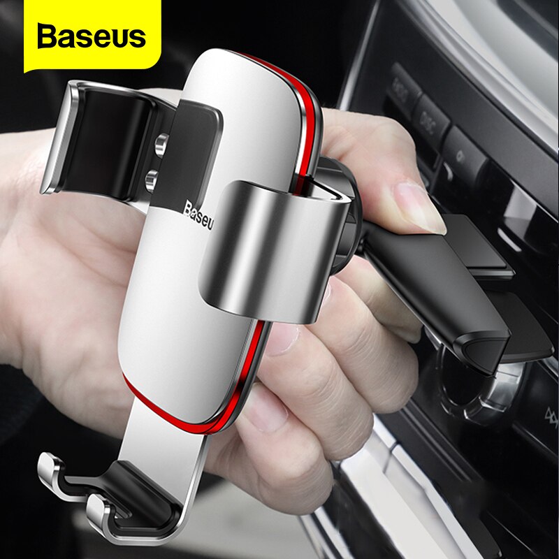 Baseus Gravity Metal Cell Mobile Phone Holder for Car CD Slot Mount Tie Rod  Type Phone Dash Board