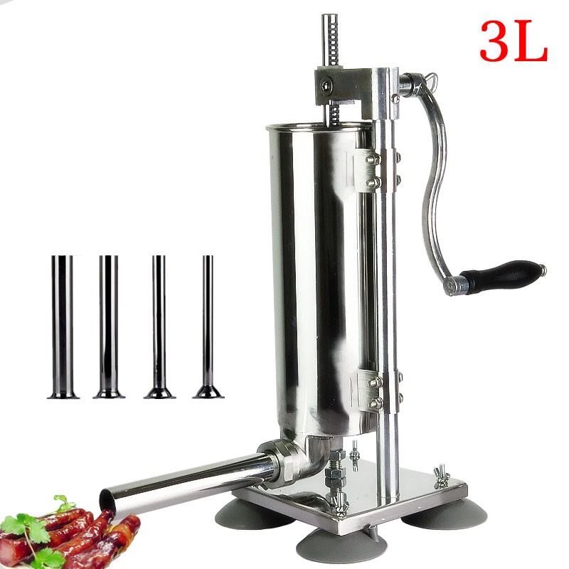 3L Vertical Manual Sausage Stuffer Machine Stainless Steel Sausage