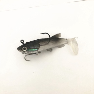 T-Tail Fishing Jig Head Swimbaits Bass Fishing Lures Soft Plastic