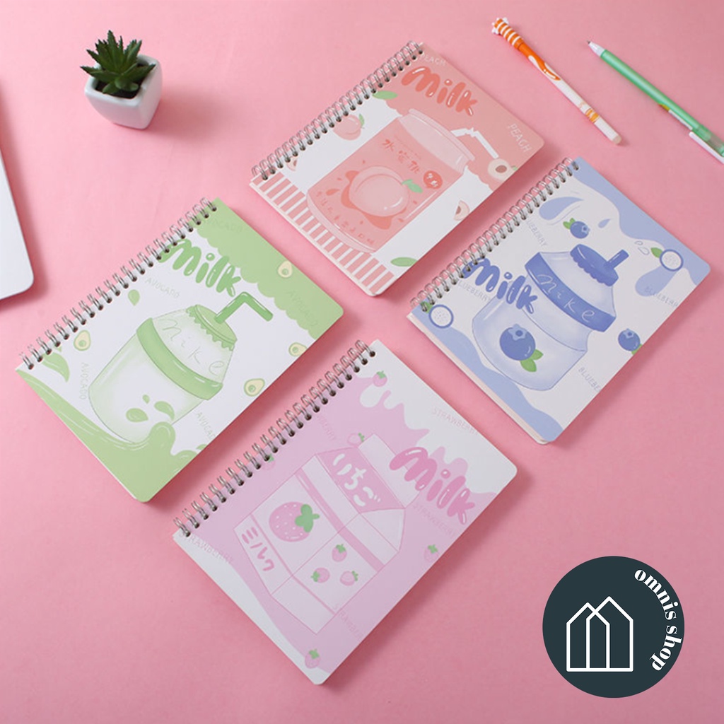 A5 Spring Styled Notebook Pastel Color Notebook Cute Korean Style