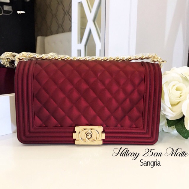 Hillary 25cm Matte (Chanel Toyboy Inspired) - Beachkin bag