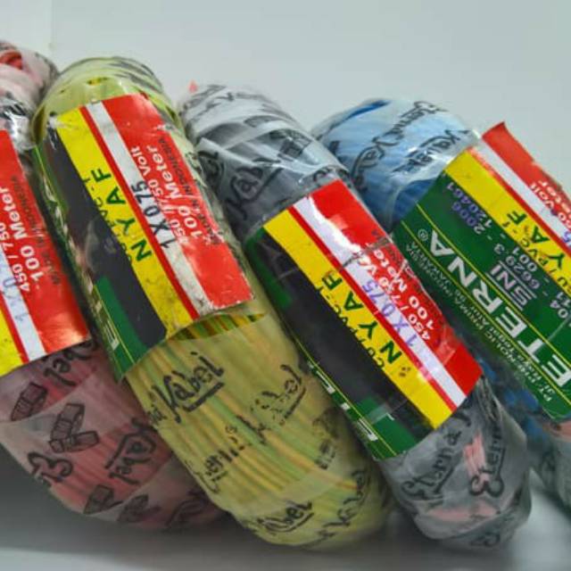 NYAF 0.75 0.75mm ETERNA Single Strand Electrical Cable SNI Standard ...