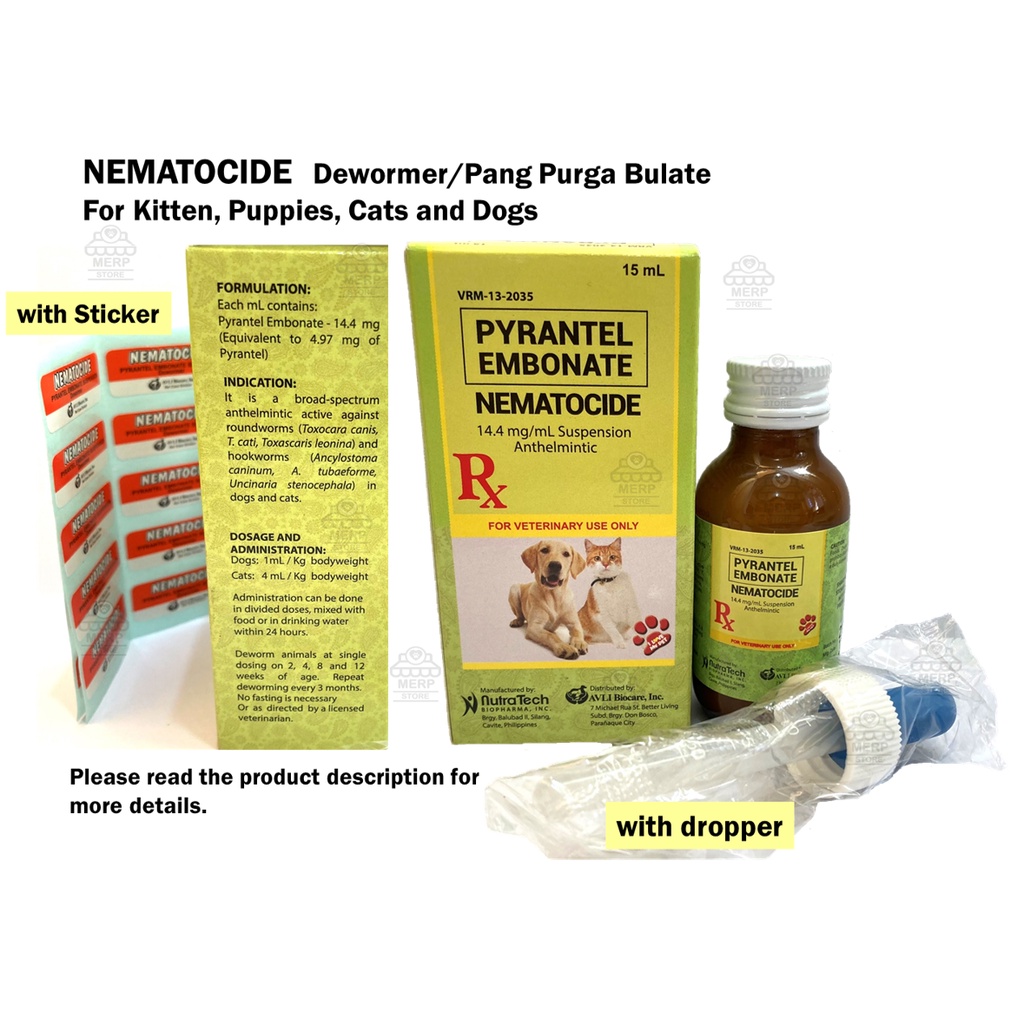 Dosage of dewormer for hot sale puppies