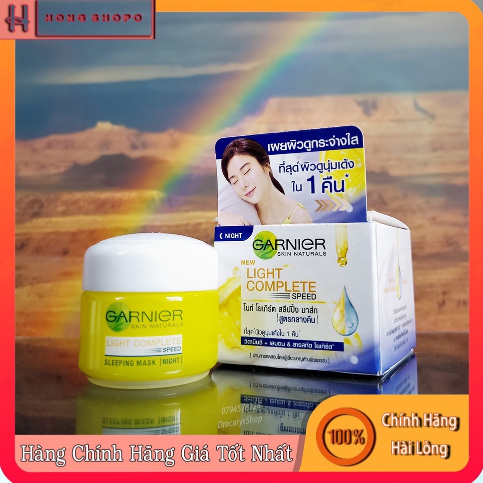 Garnier Light Complete Speed Yogurt Sleeping Mask 18ml Shopee Philippines