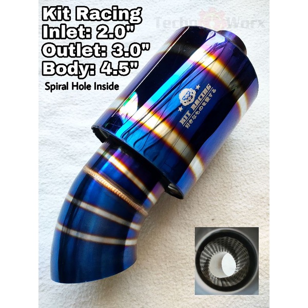 KIT Racing Muffler High Quality Titanium Spiral universal Thailand ...