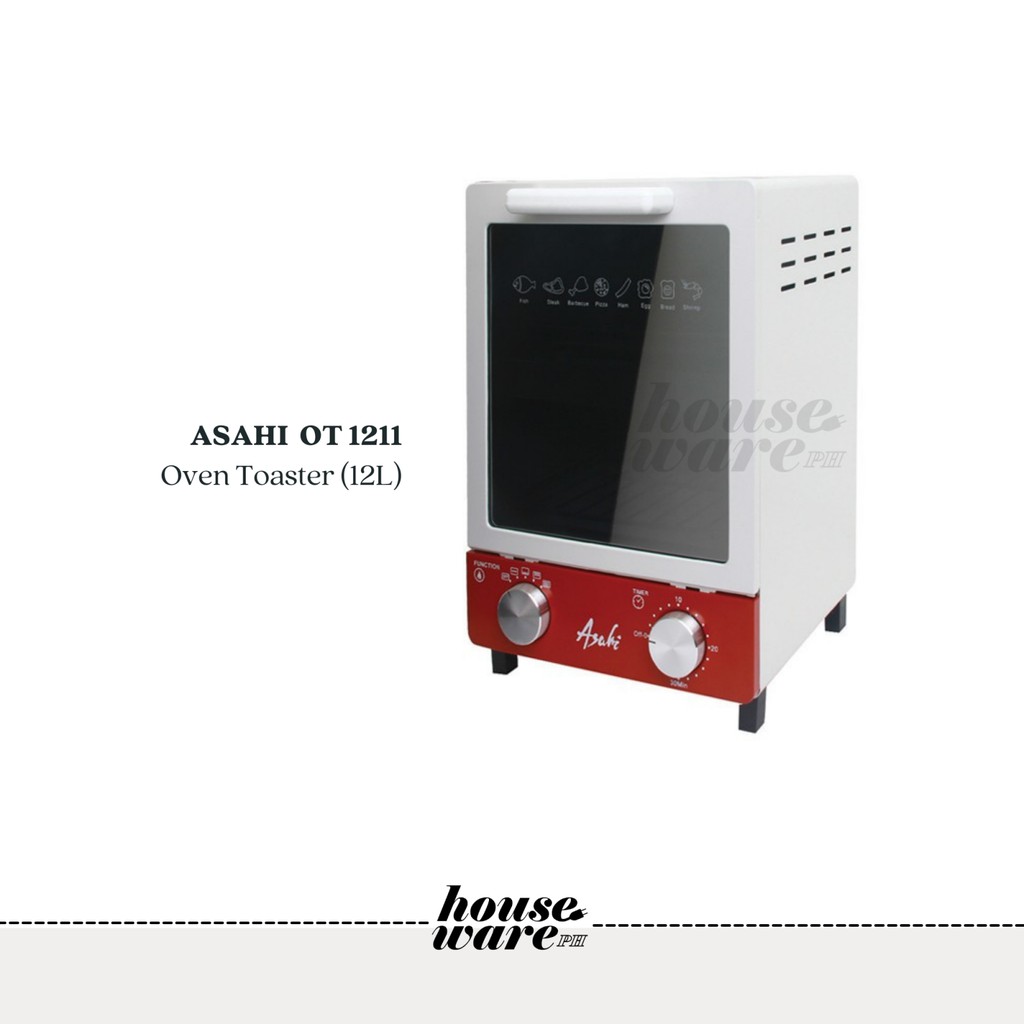 Asahi Oven Toaster 12L w/ 2 Layer Toasting Rack - OT1211 | Shopee ...