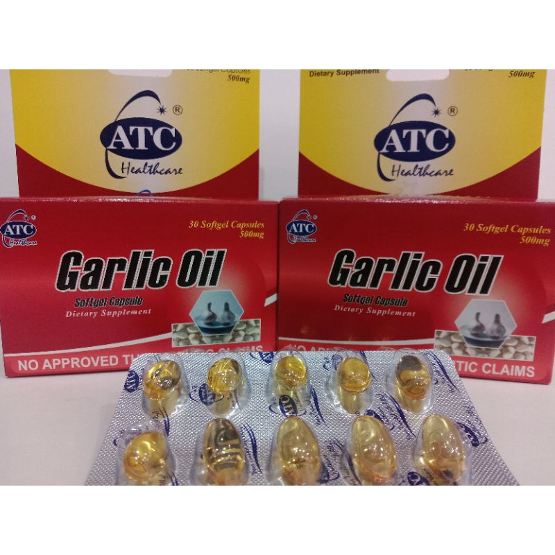 ATC GARLIC OIL 30 SOFTGEL CAPSULES Shopee Philippines