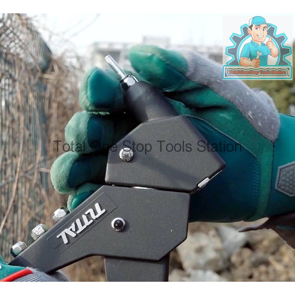 TOTAL 360°Swivel head-hand Riveter Premium Industrial TOOLS THT32106 ...