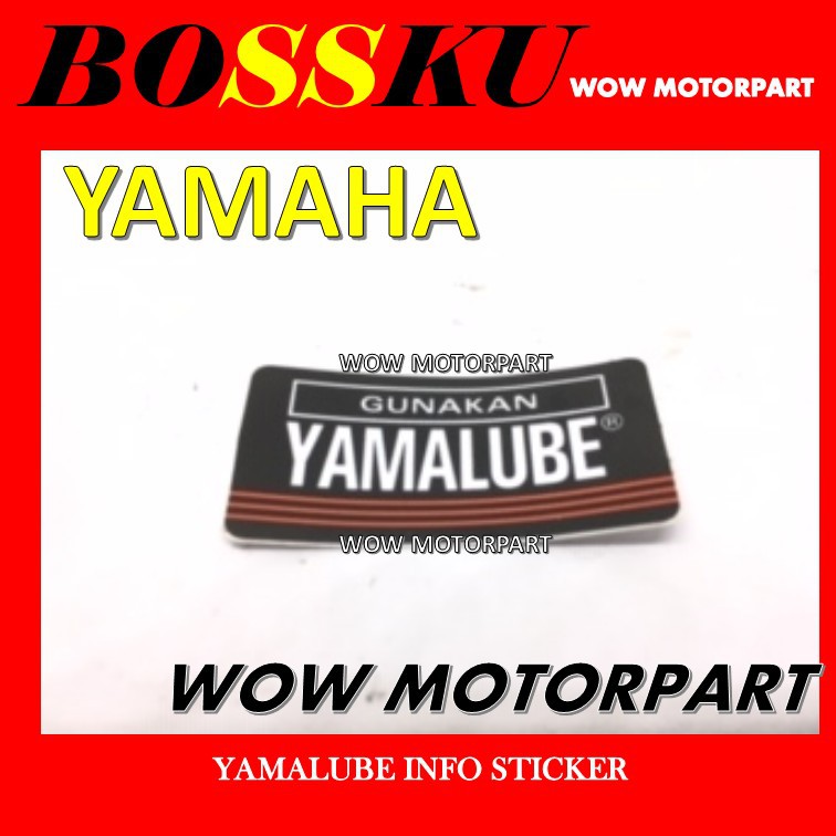 YAMALUBE INFO STICKER YAMAHA INFO STICKER YAMALUBE STRIKE YAMALUBE ...