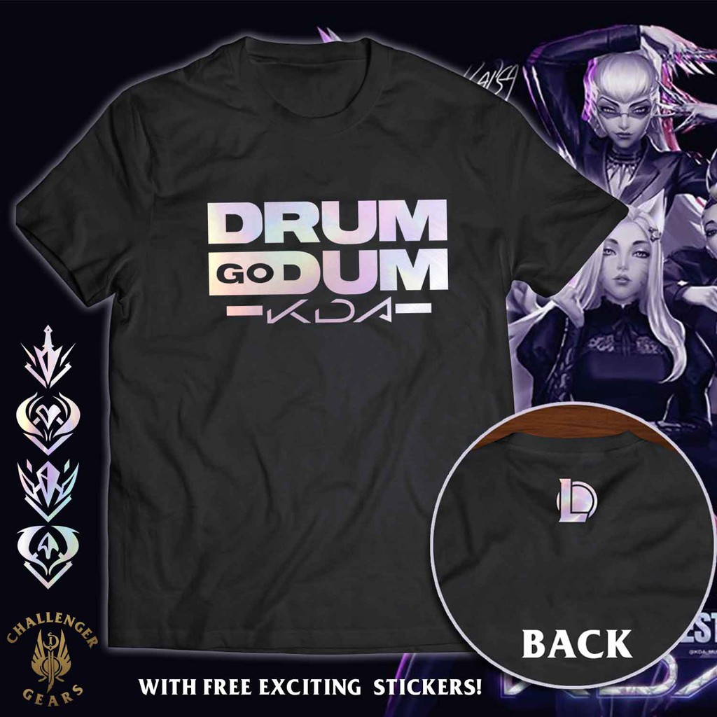 League of Legends Drum Go Dum K/DA Shirt Unisex Shopee Philippines