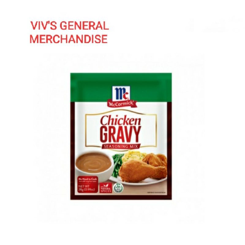 Mc Cormick Chicken Gravy Seasoning Mix ( 28g ) Shopee Philippines