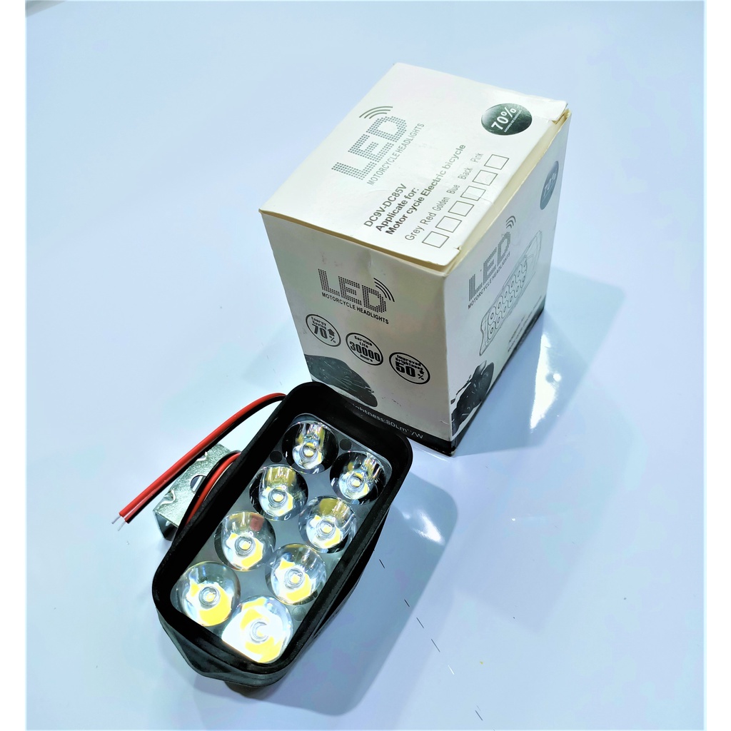 ebike external headlight 9-85vdc, 8 super bright leds, best additional ...
