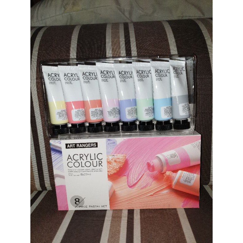 Art Ranger Acrylic Paint Colour Pastel 8 tubes x 22ml Shopee Philippines