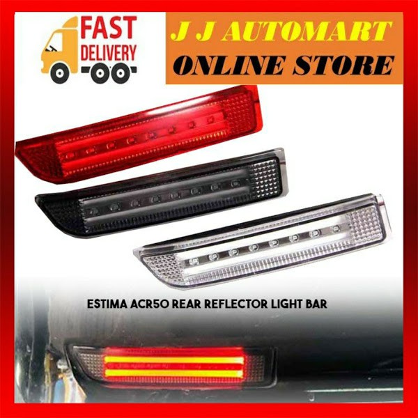 Toyota estima acr50 rear bumper reflector led light bar 2 in 1 | Shopee ...