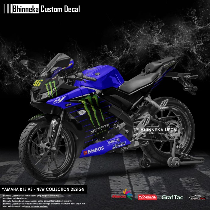 DECAL STICKER R15 V3 MONSTER LIVERY | Shopee Philippines
