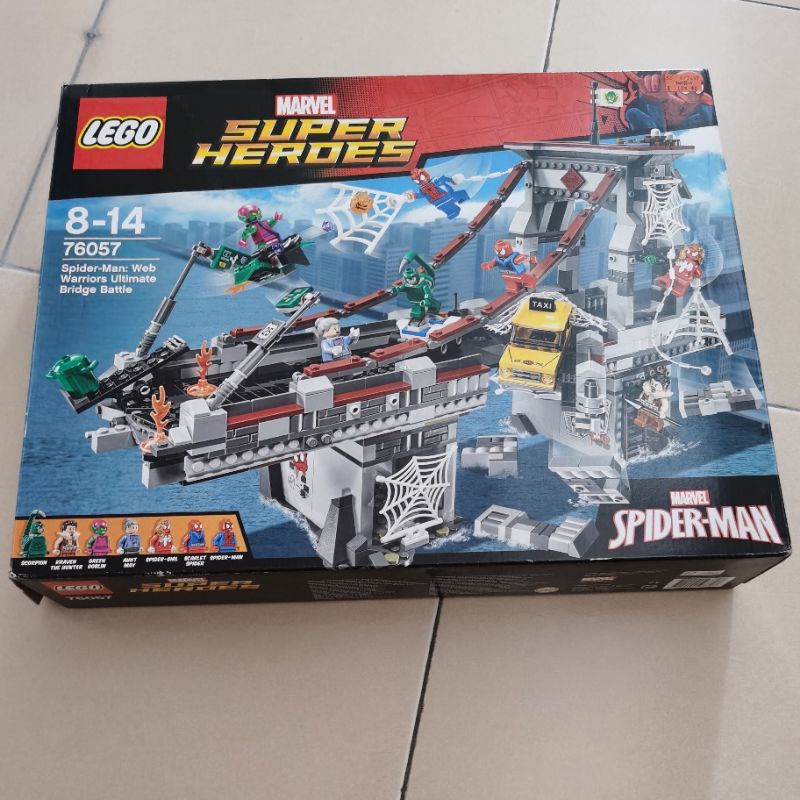 LEGO 76057 Spiderman Web warriors ultimate bridge battle | Shopee ...
