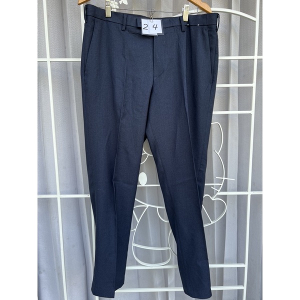 A23) Uniqlo (Kando pants) Men's Work pants Dark Navy Color Waist 37 ...