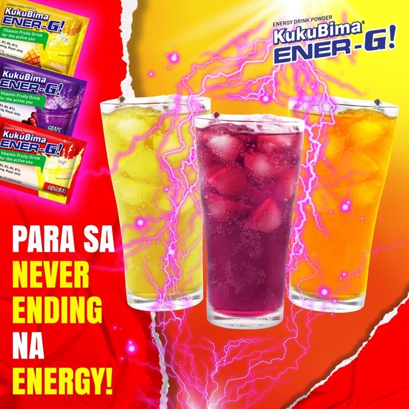 Kukubima Energy drink 6 sachets (1 box) Original Flavour only. April 24