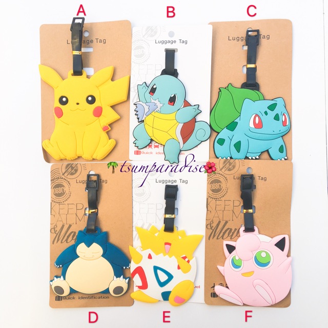 Pokemon cheap luggage tag