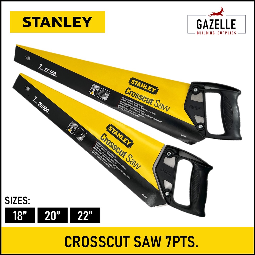 Stanley Wood Hand Saw Crosscut Handsaw 18" / 20" / 22" / 24" 20080 /