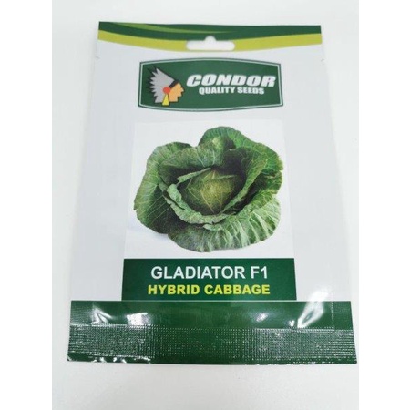 CABBAGE GLADIATOR F1 SEED BY CONDOR ( ORIGINAL GARDEN PACK ) | Shopee ...