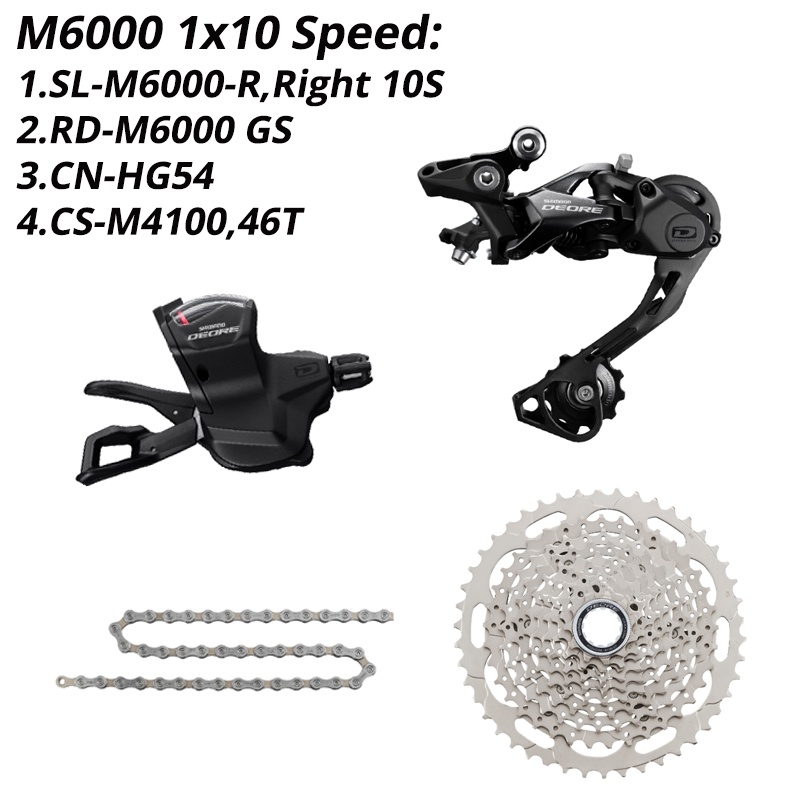 SHIMANO DEORE M4100 M5120 M6000 10 Speed Groupset Right Shifter RD