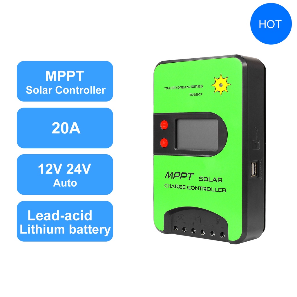 Gcsoar Td Solar Charge Controller V Auto Mppt W A Solar Panel Charger For Lithium