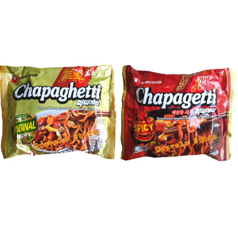 Nongshim Chapaghetti ORIGINAL SPICY - Black Bean Jjajang Jjajangmeon ...