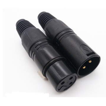 1 PC XLR 3 pin Audio Connector Jack Plug Good quality(GOLD Plated ...